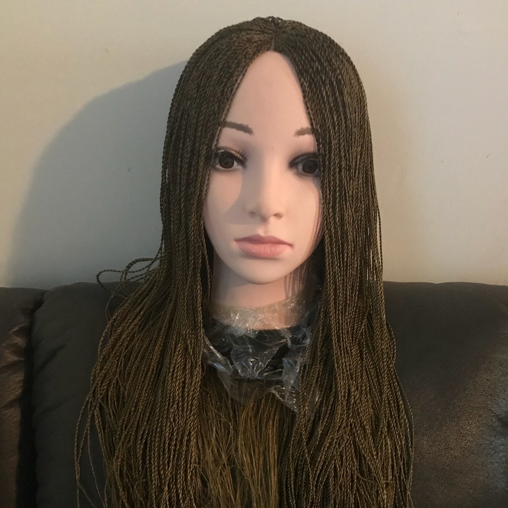 Hand braided wig
